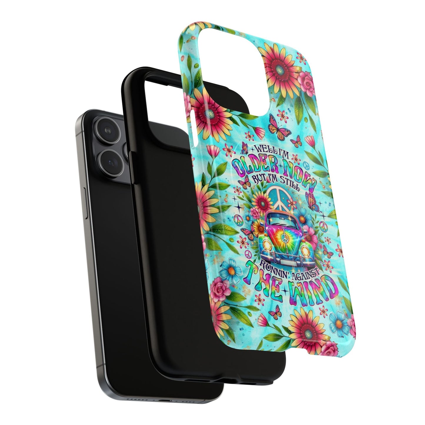 RUNNING AGAINST THE WIND CAR TIE DYE MAGNETIC PHONE CASE - TLNO1804254