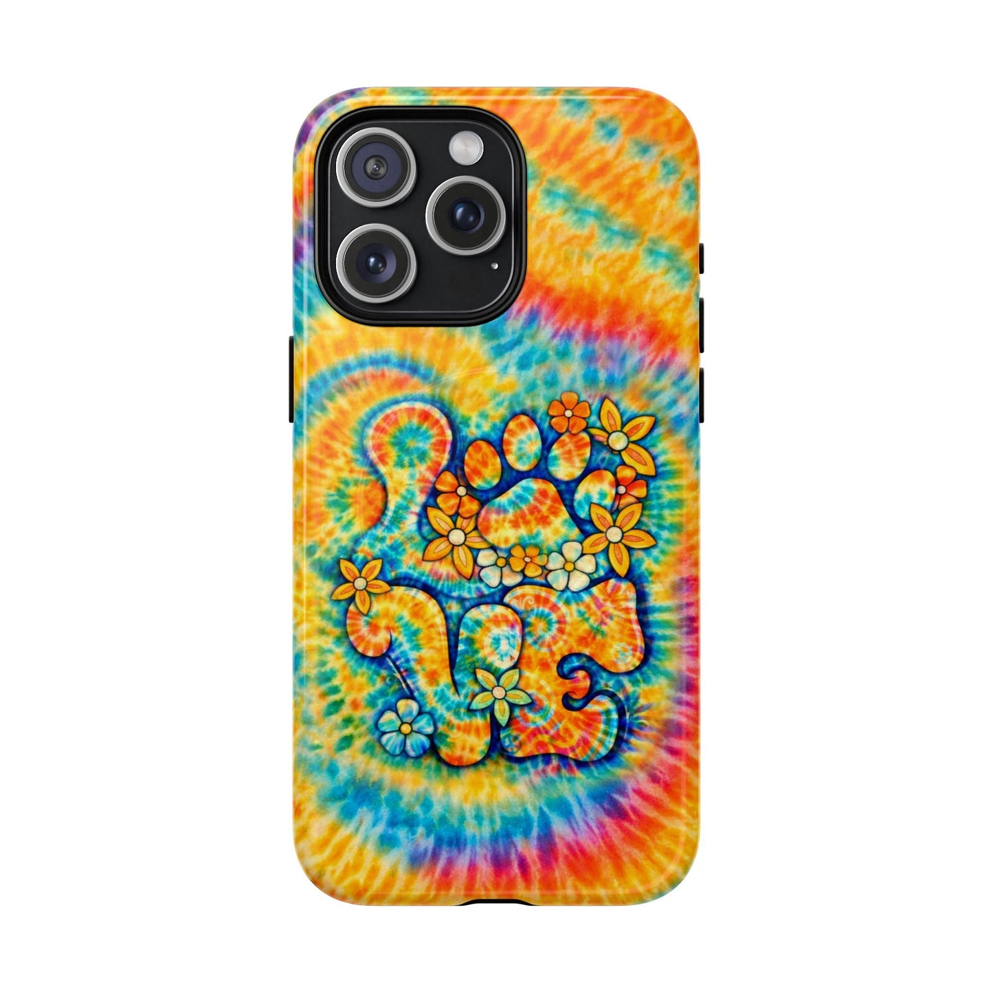 LOVE PAW PRINT SWIRL MAGNETIC PHONE CASE  - TLHN2304264