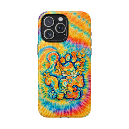 LOVE PAW PRINT SWIRL MAGNETIC PHONE CASE  - TLHN2304264