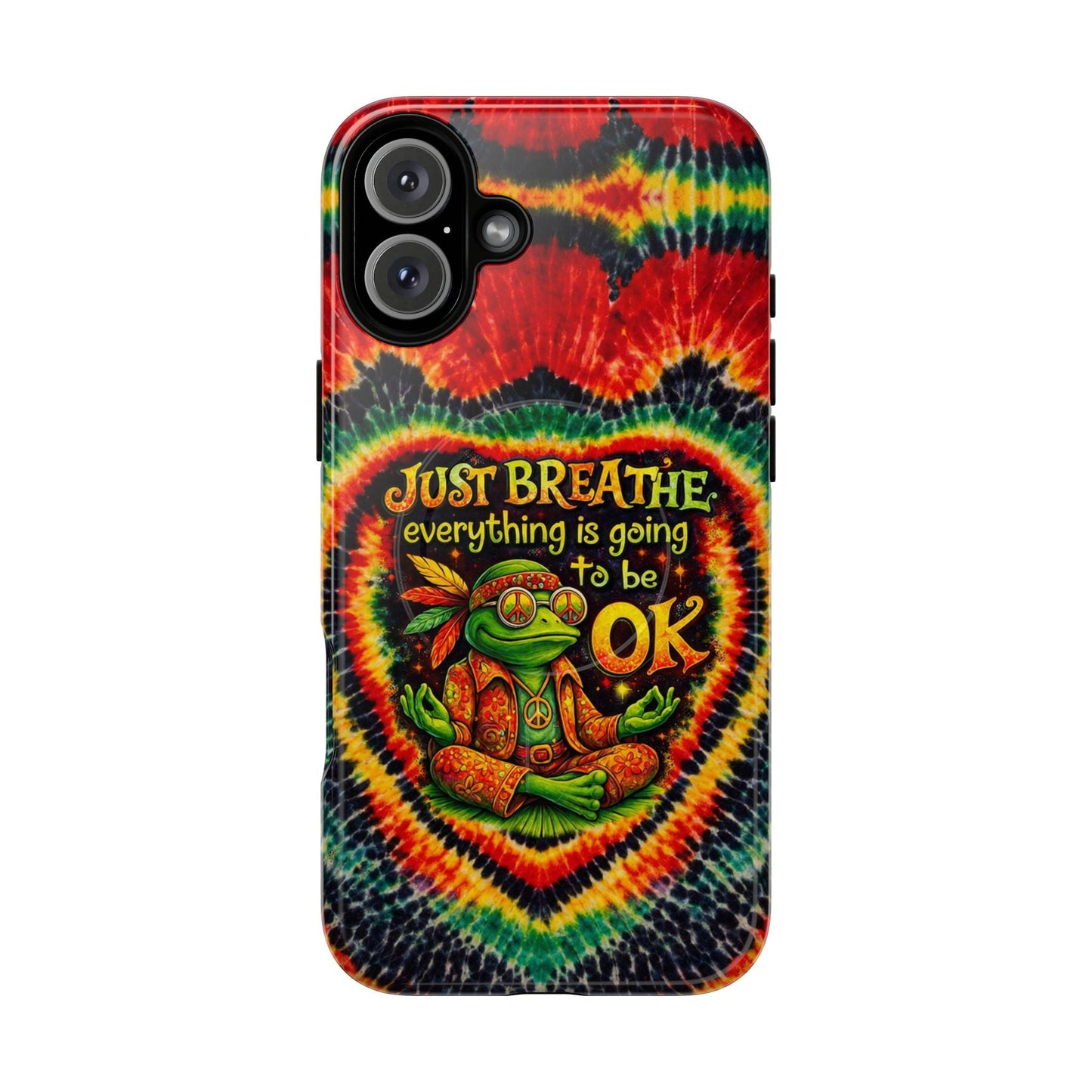 JUST BREATHE FROG SWIRL MAGNETIC PHONE CASE - KMTM2304262