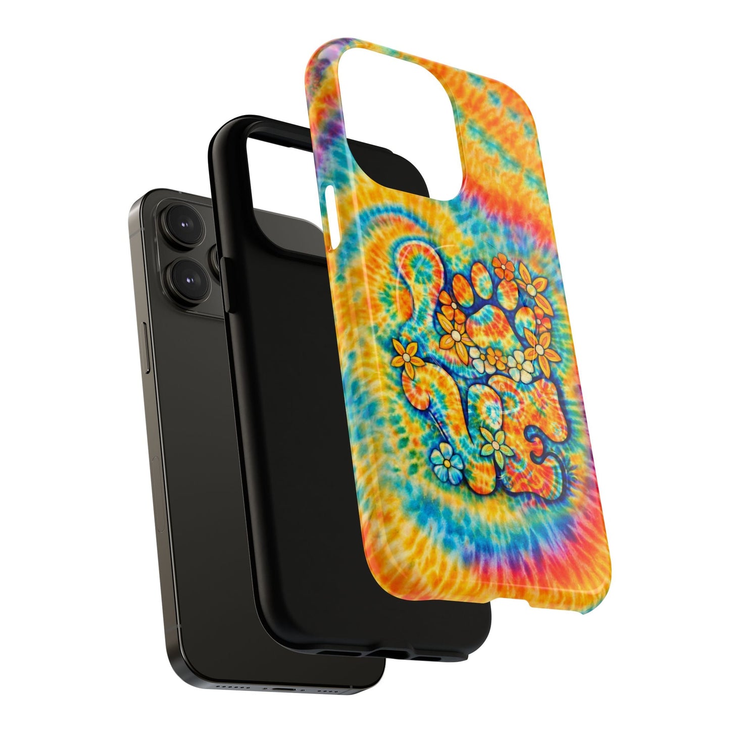 LOVE PAW PRINT SWIRL MAGNETIC PHONE CASE  - TLHN2304264