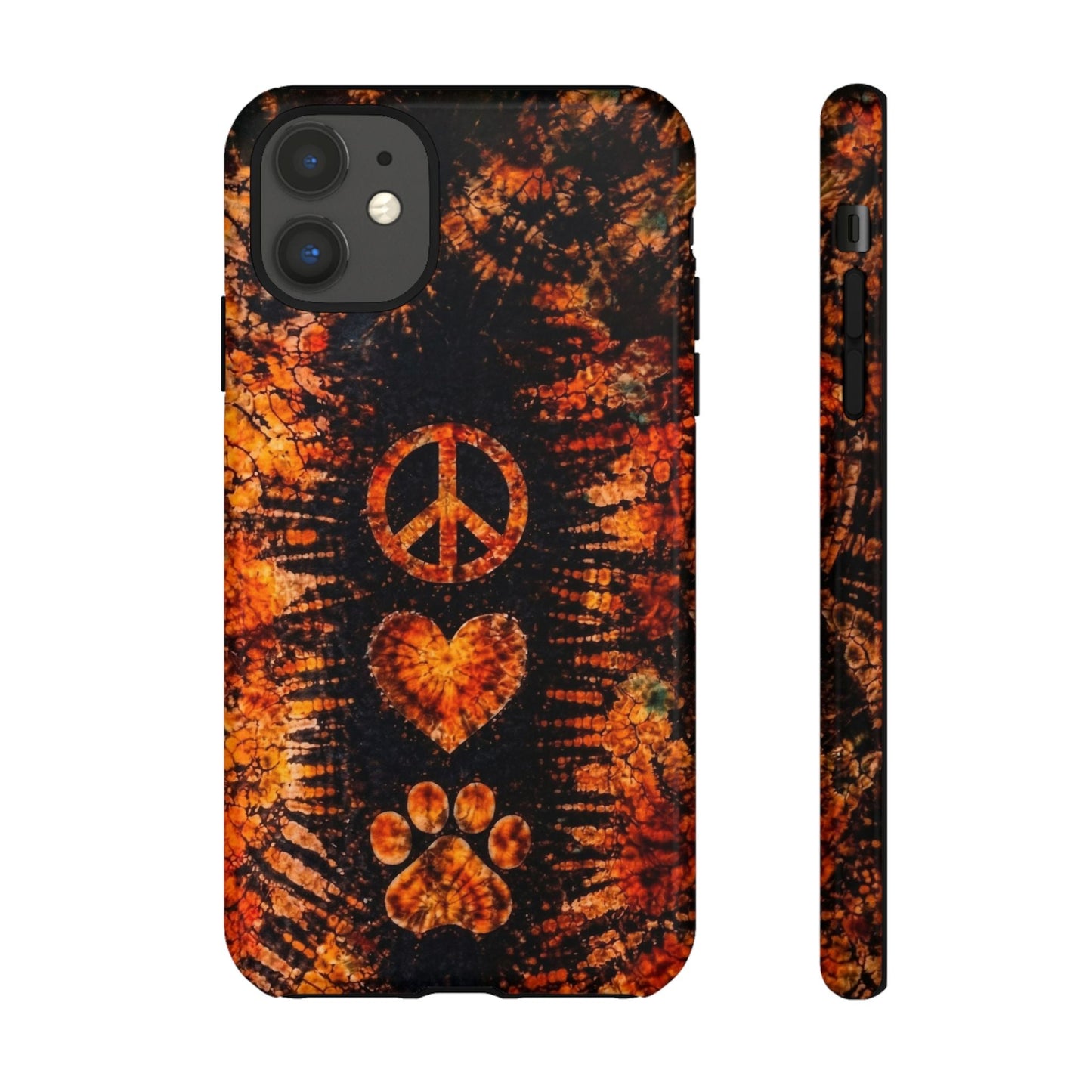 PEACE LOVE PAW PRINT VINTAGE  PHONE CASE  - TLHN2204264