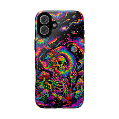 HIPPIE SKULL PSYCHEDELIC MAGNETIC PHONE CASE  - TLNO2904262
