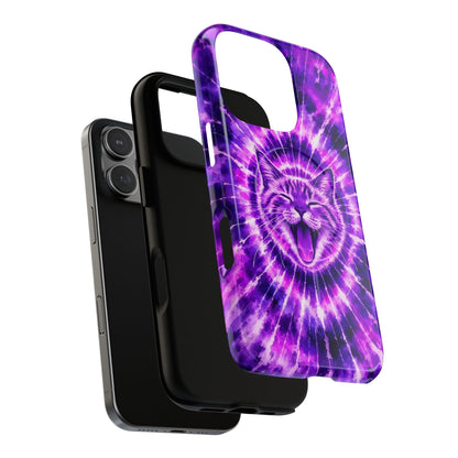 CAT PURPLE SWIRL MAGNETIC PHONE CASE  - TLHN1504263