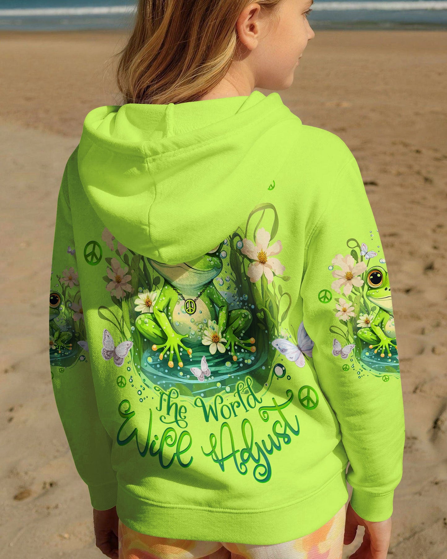 BE YOU THE WORLD WILL ADJUST FROG KIDS ALL OVER PRINT - TLTW1512234
