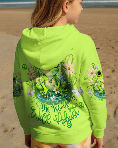 BE YOU THE WORLD WILL ADJUST FROG KIDS ALL OVER PRINT - TLTW1512234
