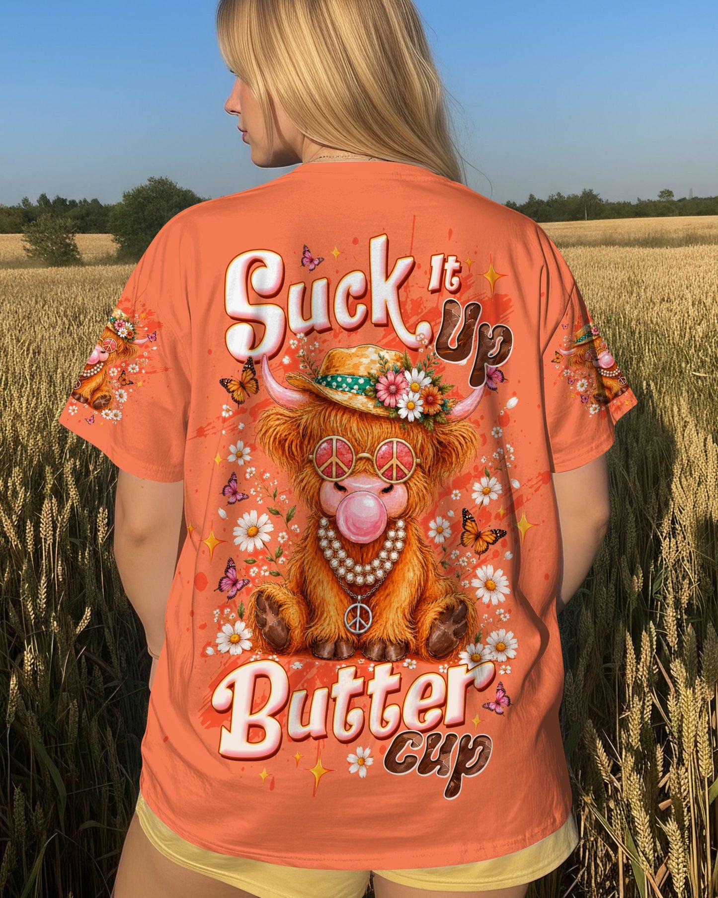 SUCK IT UP BUTTERCUP COW ALL OVER PRINT - TLTW2805261