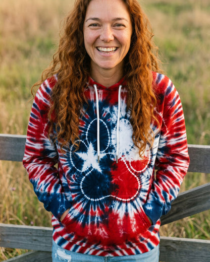 TEXAS PAW PRINT BURST ALL OVER PRINT   - TLTW1206262