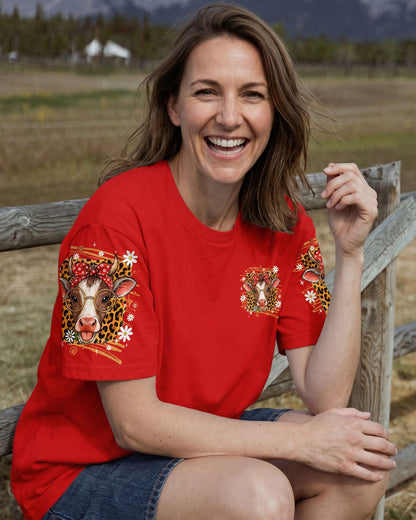 CRAZY HEIFER DOWN THE STREET COW ALL OVER PRINT  - TLTW2306262