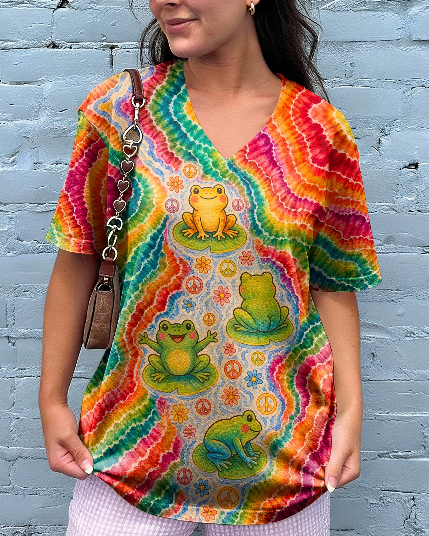 PEACEFUL FROG RAINBOW RIVER ALL OVER PRINT - KMTM1806262