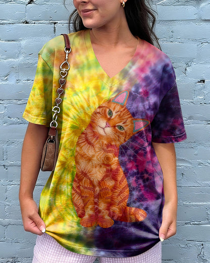GROOVY CUTE CAT ALL OVER PRINT - TLHG2104261