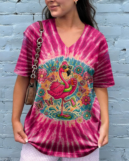 I WAS SIMPLY BORN TO DILLY DALLY FLAMINGO  ALL OVER PRINT - TLTW0405262
