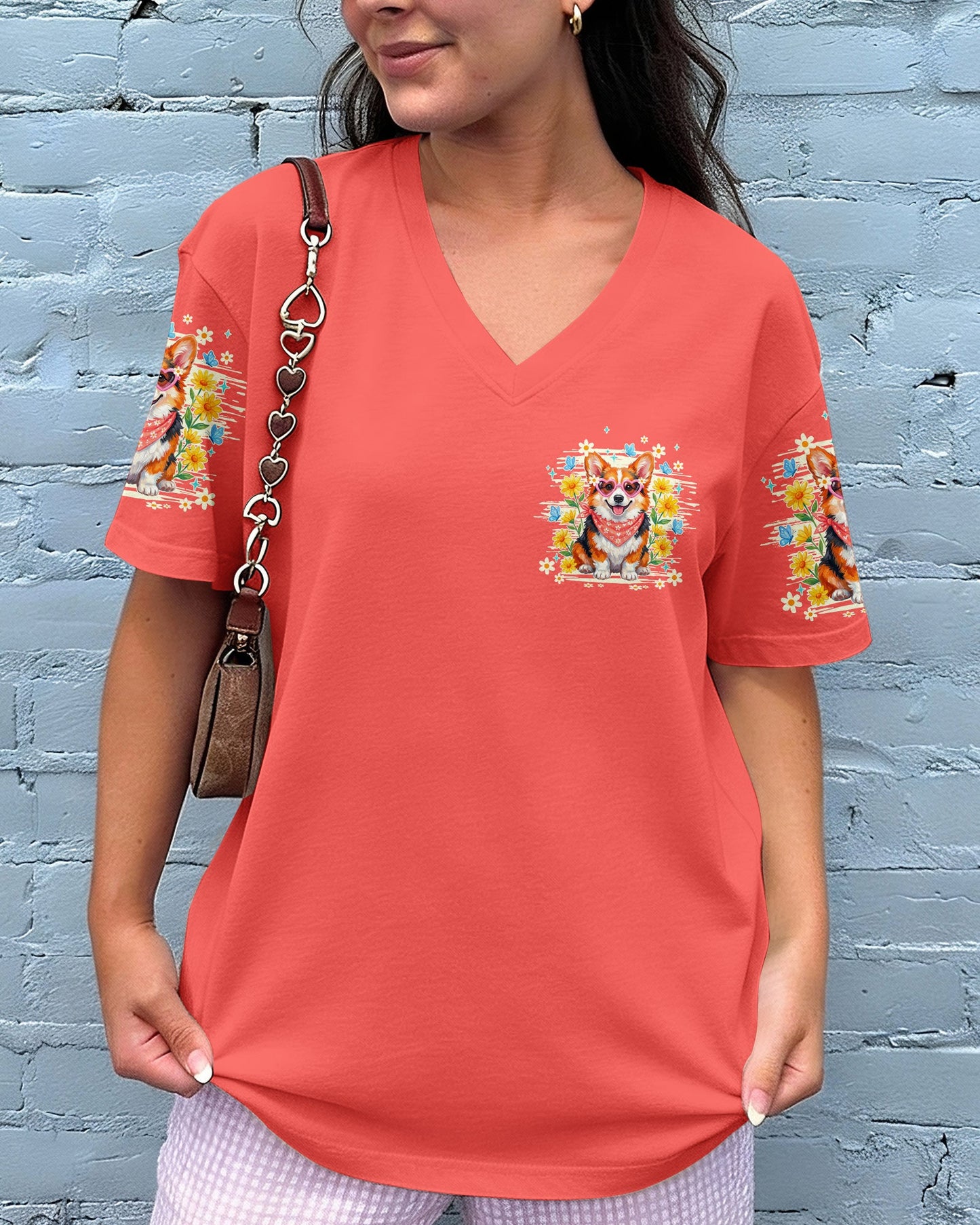 WHISPER WORDS OF WISDOM LET IT BE CORGI ALL OVER PRINT - TY0904262