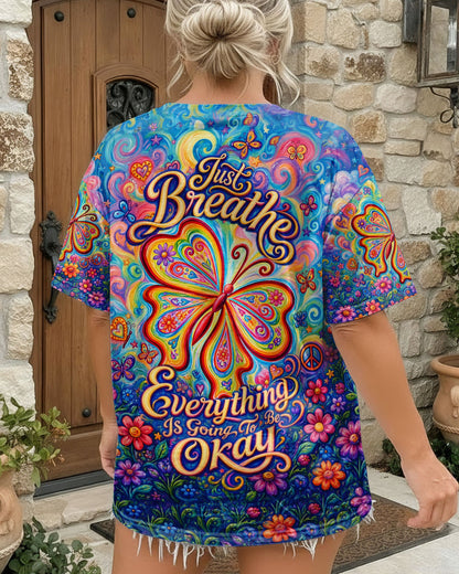JUST BREATHE BUTTERFLY ALL OVER PRINT - TLTW1205262