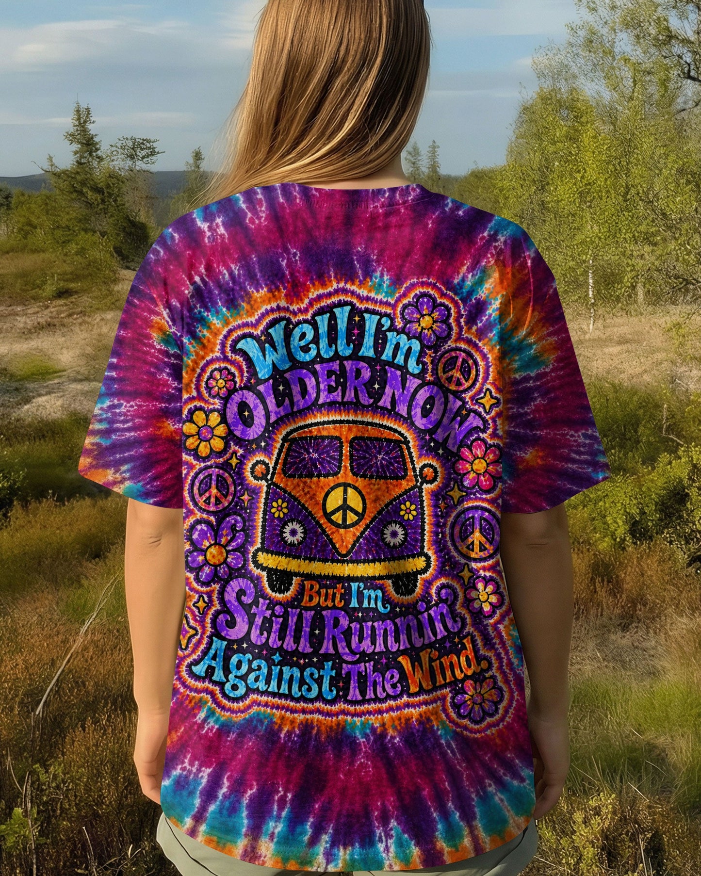 RUNNING AGAINST THE WIND BUS SWIRL ALL OVER PRINT   - TLTW2404263