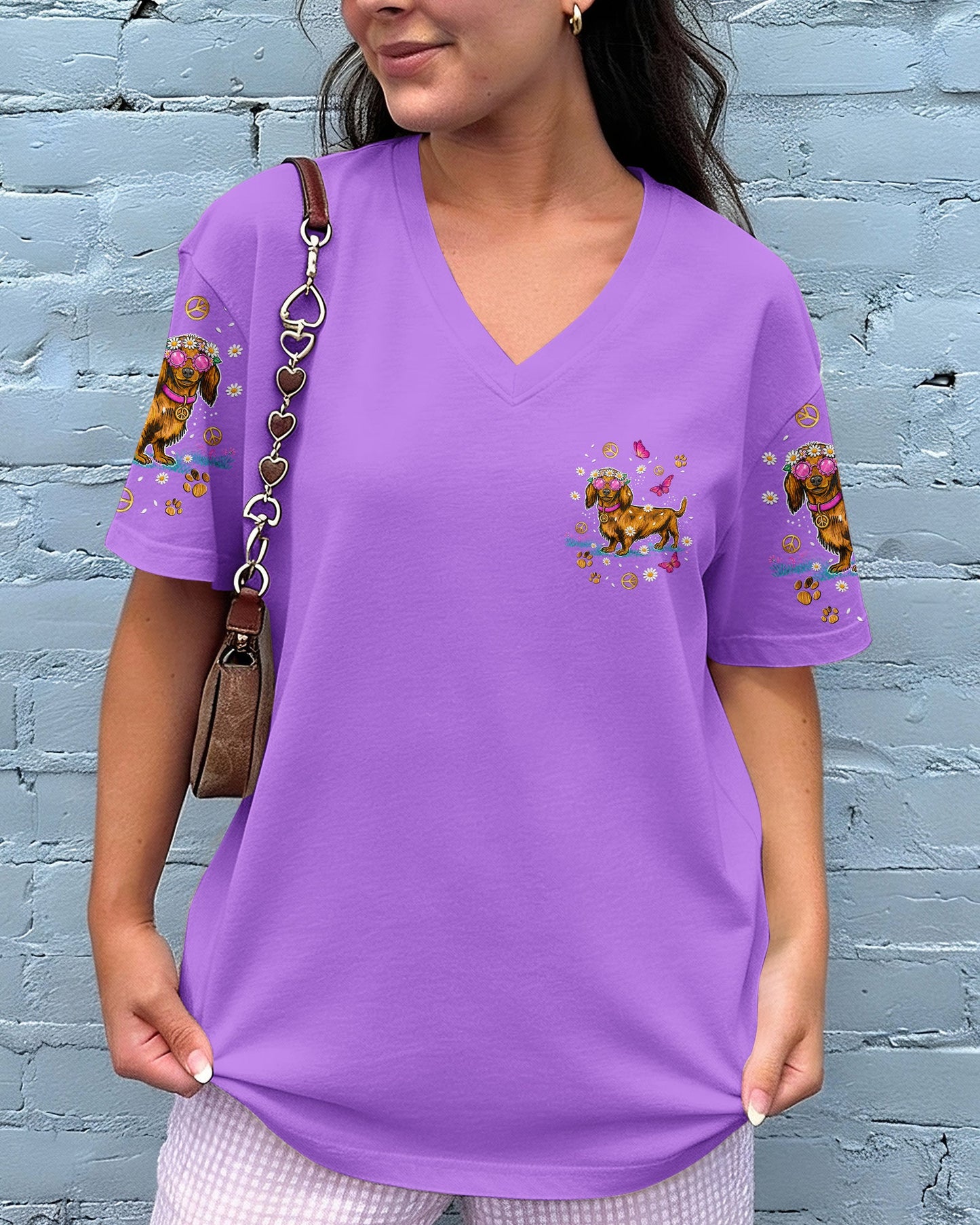 SHORT AND SASSY  DACHSHUND DOG  ALL OVER PRINT - TLNT2605262