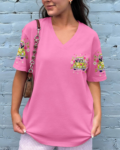 PEACE LOVE AND MEOW CAT HIPPIE CAR ALL OVER PRINT - TLNT0807263