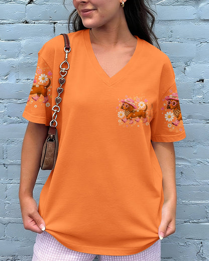 LET'S GO GIRLS DACHSHUND DOG  ALL OVER PRINT  - TLTW2905262