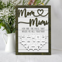 Load image into Gallery viewer, Mother&#39;s Day Custom Puzzle Sign for Grandmother
