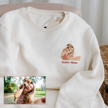 Load image into Gallery viewer, Personalized Embroidered Pet Dog Cat Mama Papa Hoodie Sweatshirt T-Shirt
