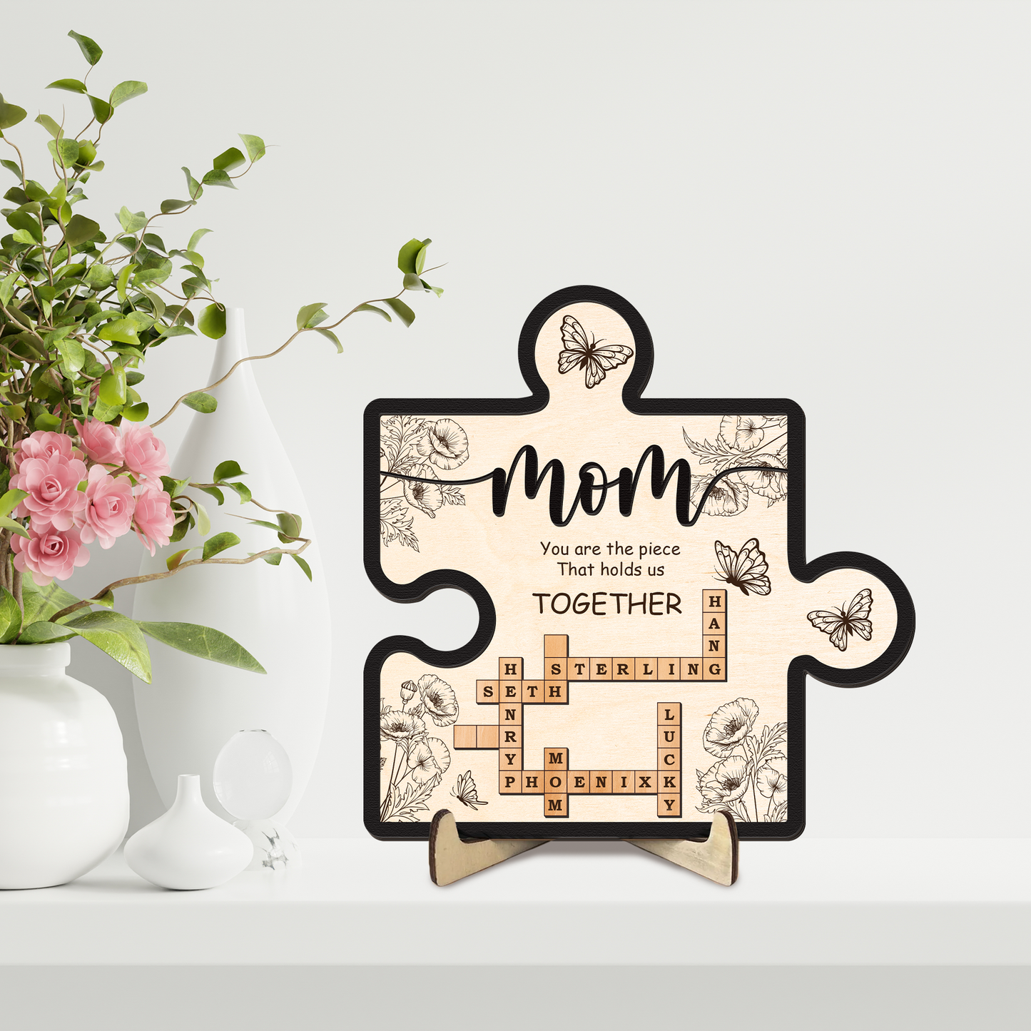 Mother's Day Custom Crossword Sign for Mom
