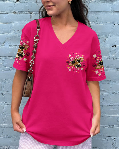 LITTLE BIT A HOT MESS COW ALL OVER PRINT  - TLTW1706264
