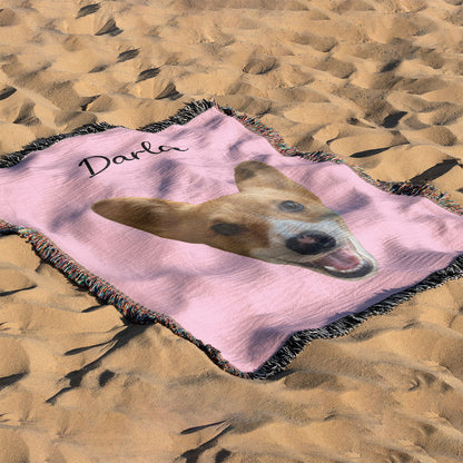 Personalized Pet Custom Woven Blanket
