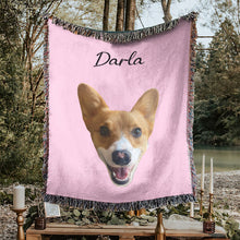 Load image into Gallery viewer, Personalized Pet Custom Woven Blanket
