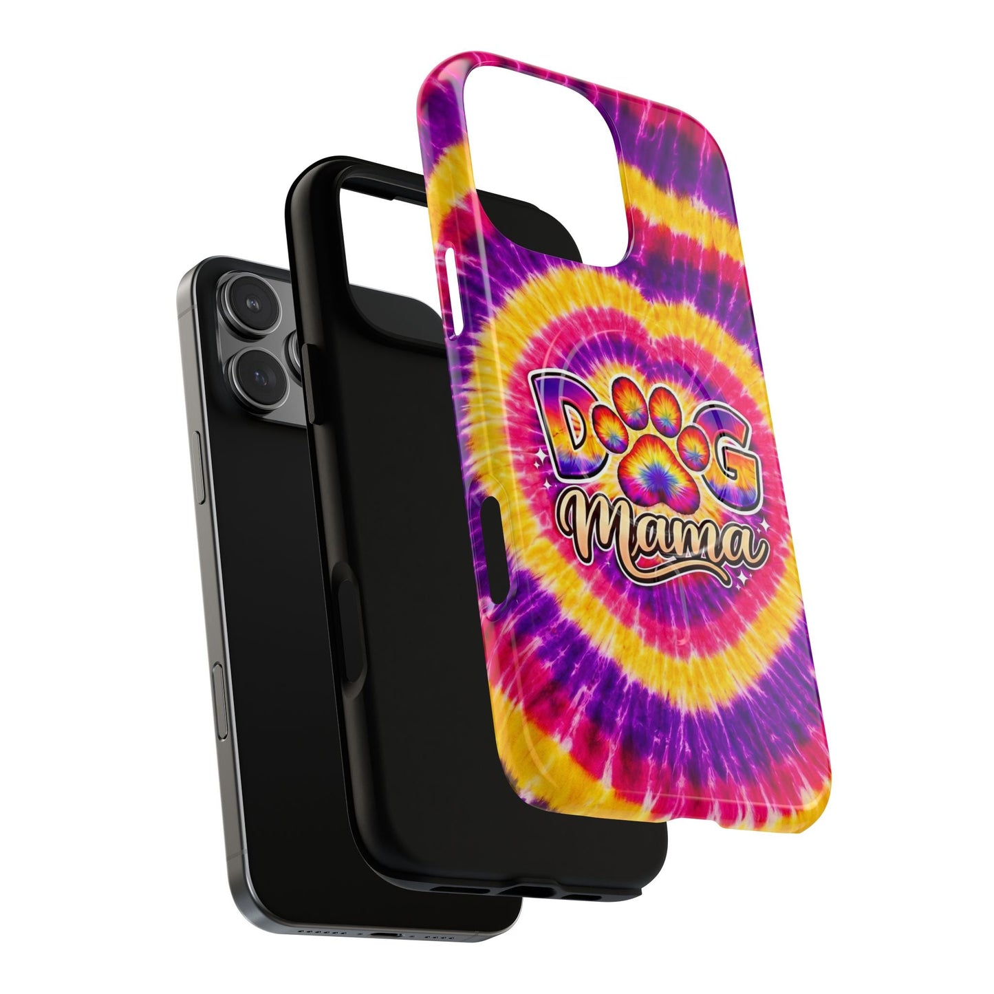 DOG MAMA PAW PRINT SWIRL MAGNETIC PHONE CASE  - TLNT1504261