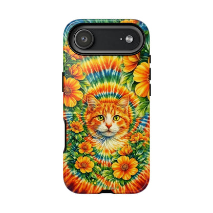 FLORAL CAT SWIRL PHONE CASE - TLHG2204264