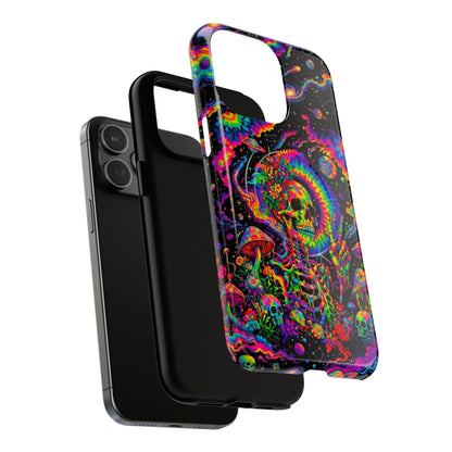 HIPPIE SKULL PSYCHEDELIC MAGNETIC PHONE CASE  - TLNO2904262