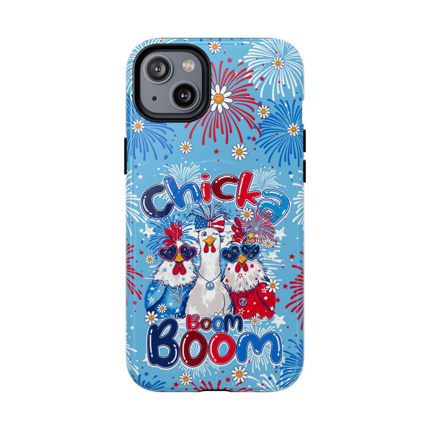 CHICKA BOOM BOOM HIPPIE CHICKEN MAGNETIC PHONE CASE - TY0406261