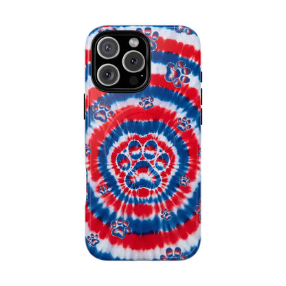 RED WHITE AND BLUE PAW MAGNETIC PHONE CASE - TYQY2004253