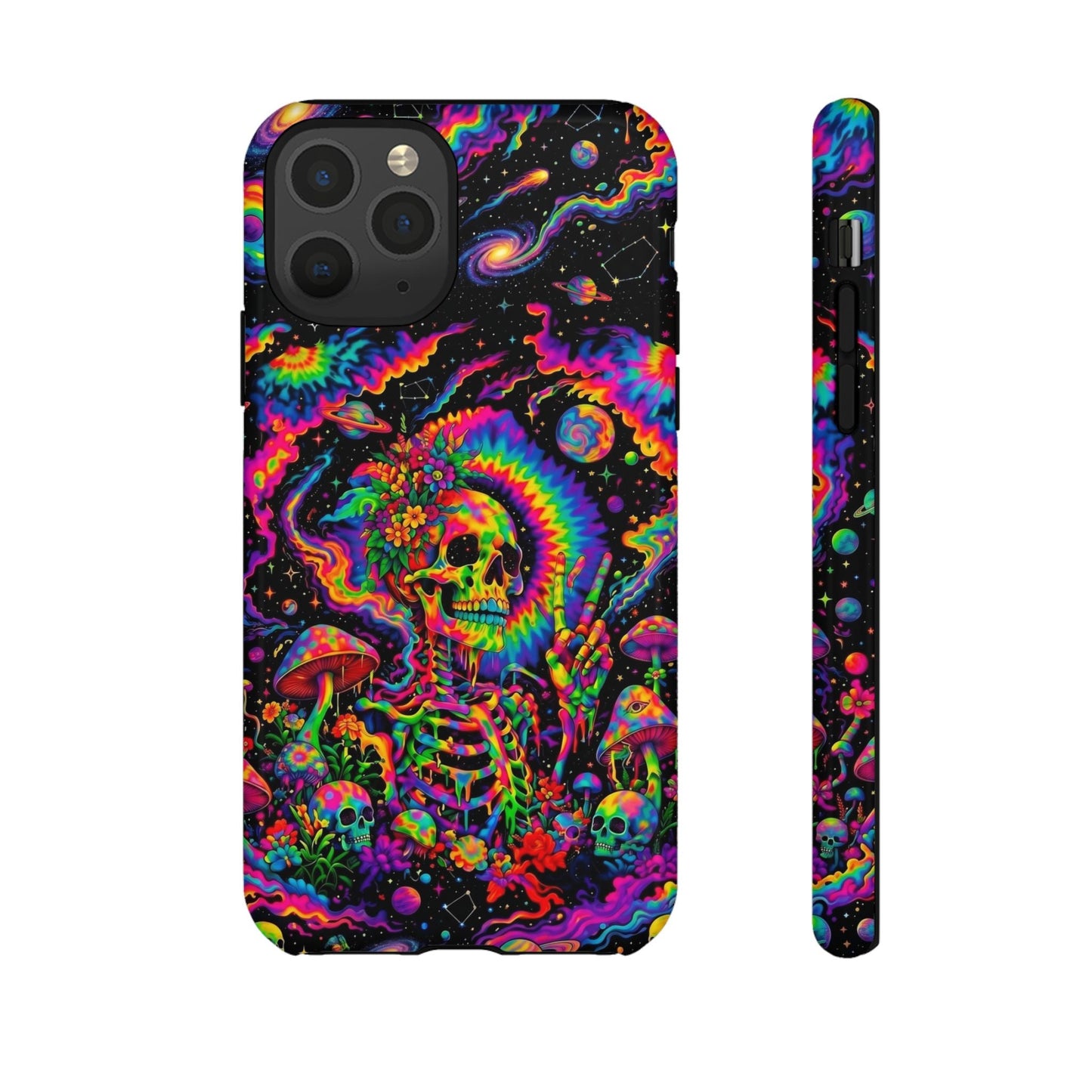 HIPPIE SKULL PSYCHEDELIC PHONE CASE  - TLNO2904262