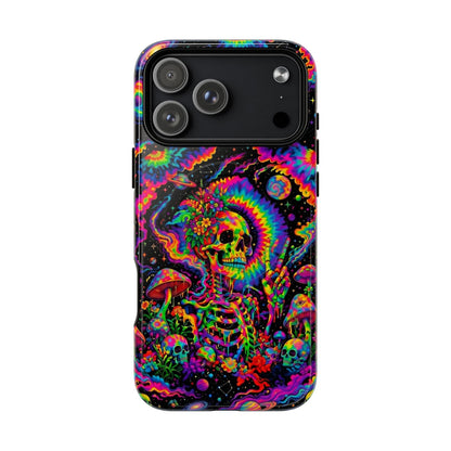 HIPPIE SKULL PSYCHEDELIC MAGNETIC PHONE CASE  - TLNO2904262