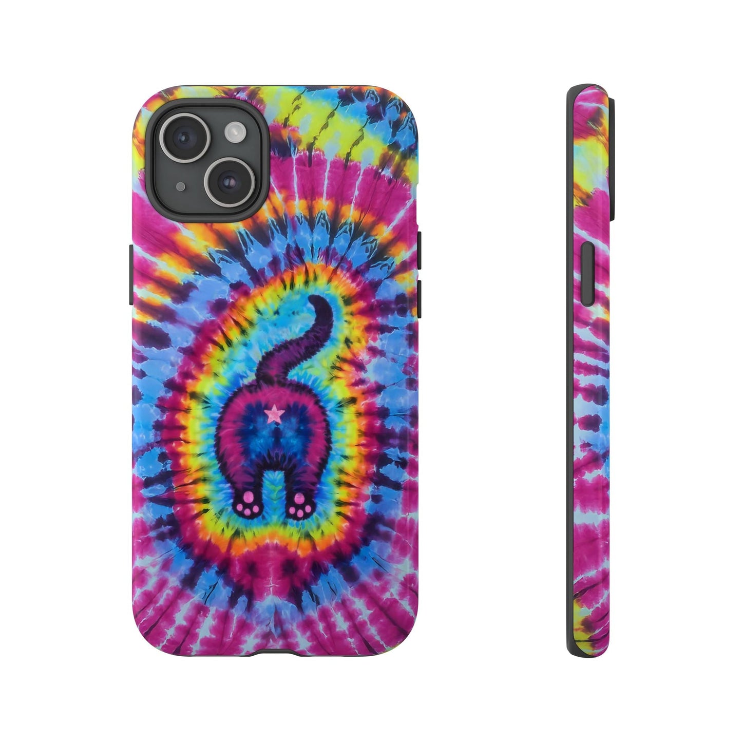 CAT COLORFUL SWIRL PATTERN PHONE CASE - TLTW1404263