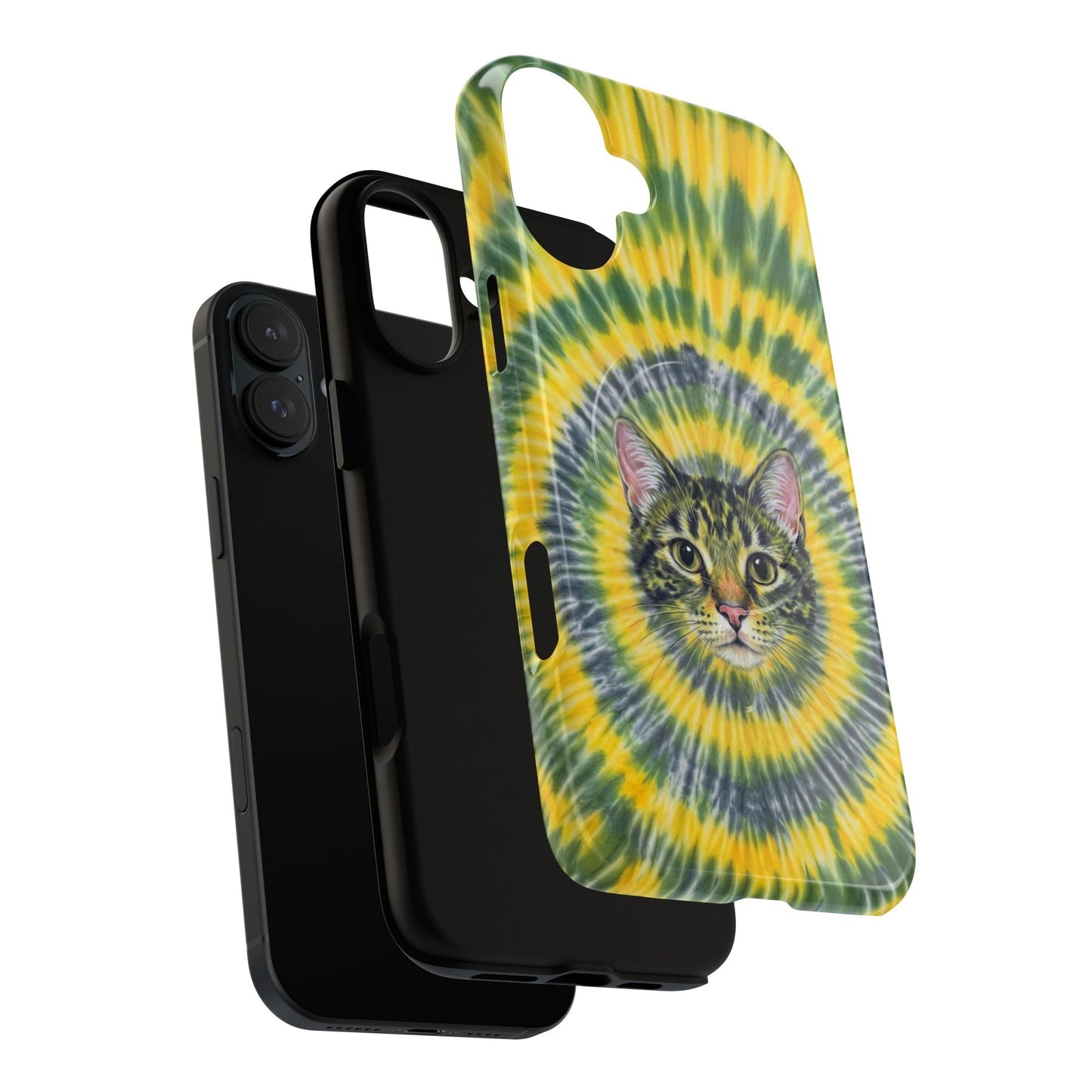 FUNNY CAT SWIRL MAGNETIC PHONE CASE - TLNT1604263