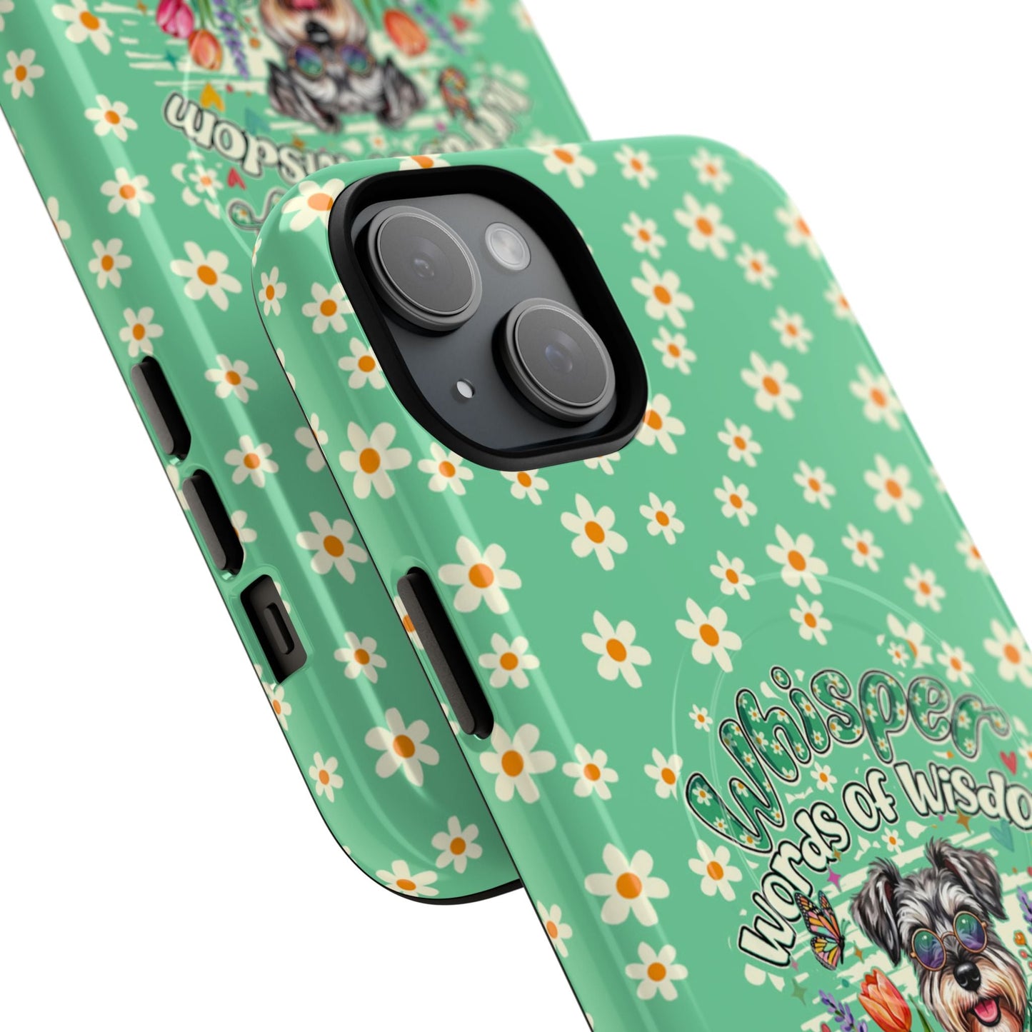 WHISPER WORDS OF WISDOM LET IT BE SCHNAUZER MAGNETIC PHONE CASE - TY0405261