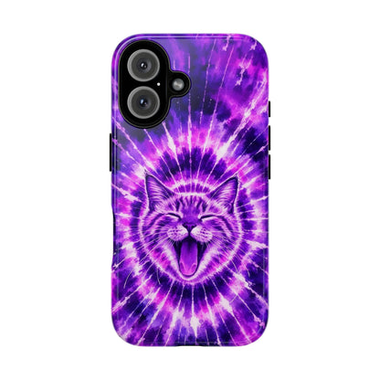 CAT PURPLE SWIRL PHONE CASE  - TLHN1504263