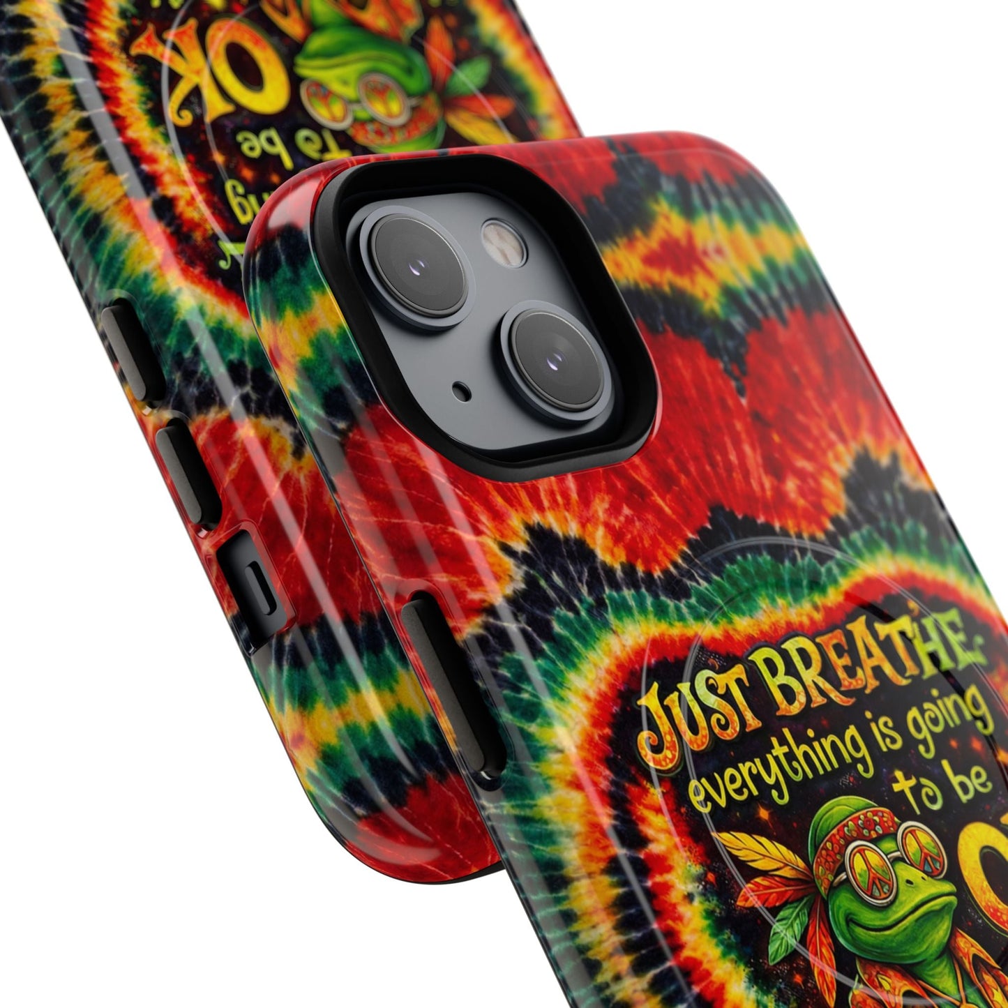 JUST BREATHE FROG SWIRL MAGNETIC PHONE CASE - KMTM2304262