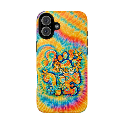 LOVE PAW PRINT SWIRL MAGNETIC PHONE CASE  - TLHN2304264