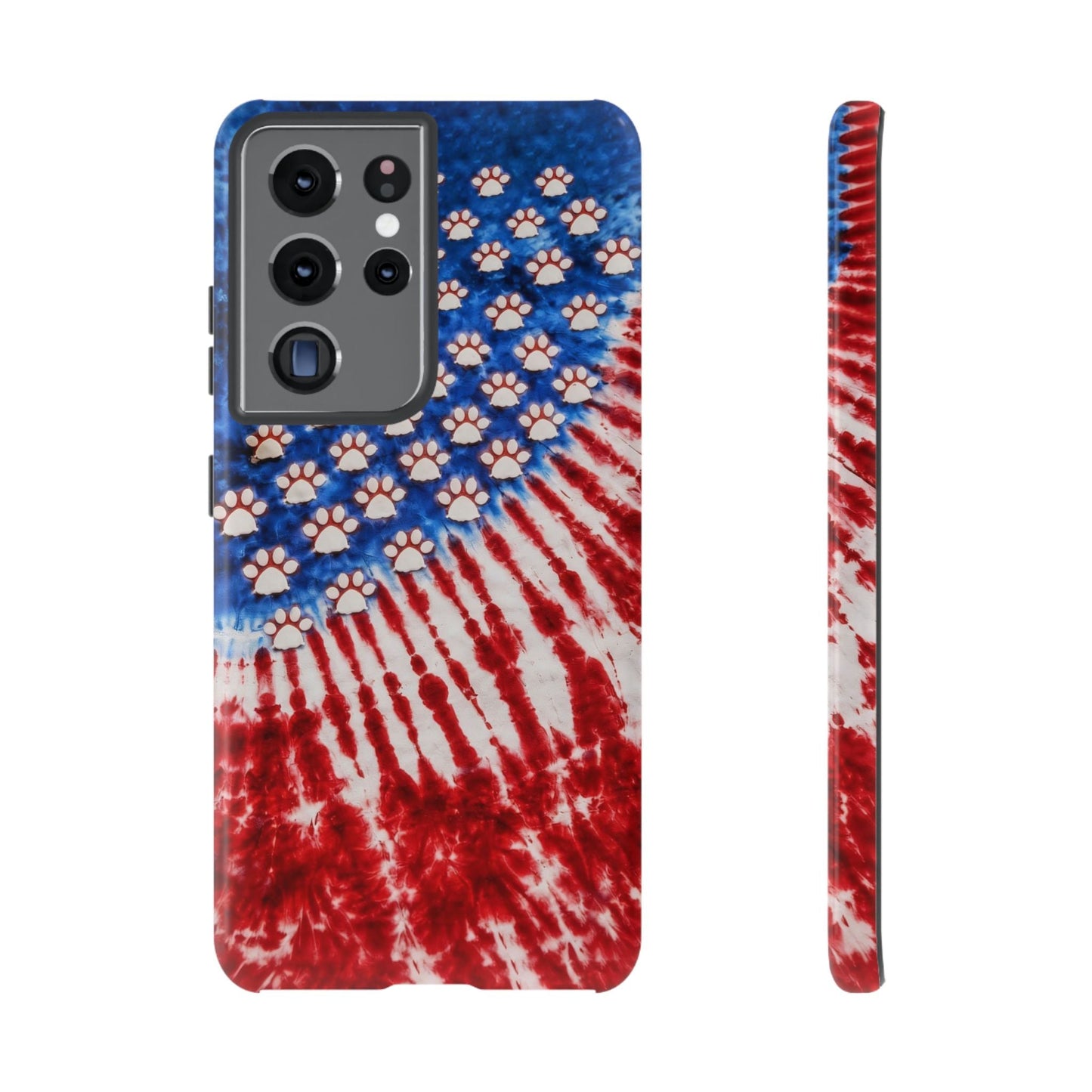 PAW PRINT RED WHITE & BLUE PHONE CASE - TLHG1704262