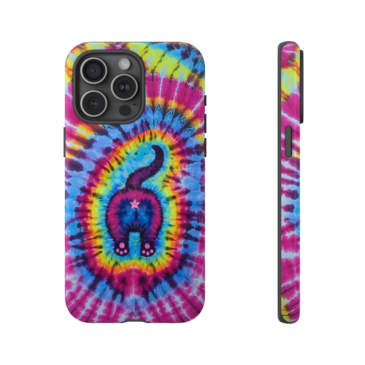 CAT COLORFUL SWIRL PATTERN PHONE CASE - TLTW1404263