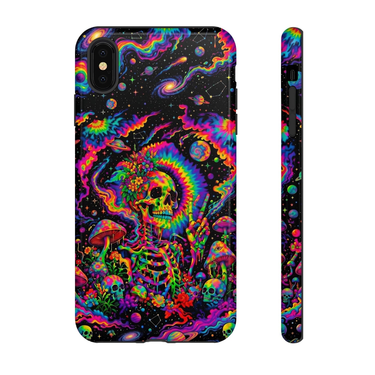 HIPPIE SKULL PSYCHEDELIC PHONE CASE  - TLNO2904262