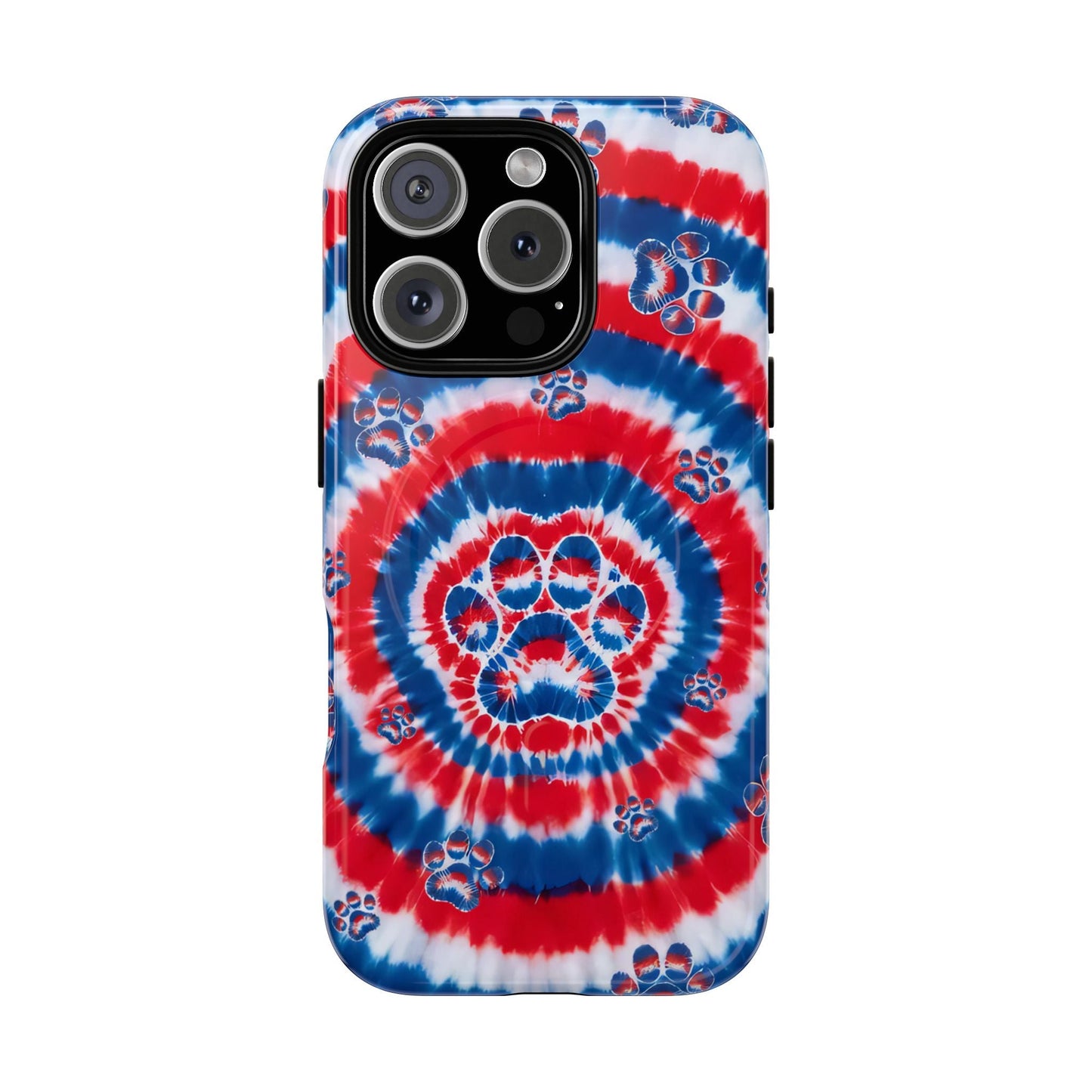 RED WHITE AND BLUE PAW MAGNETIC PHONE CASE - TYQY2004253