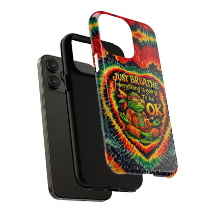 JUST BREATHE FROG SWIRL MAGNETIC PHONE CASE - KMTM2304262