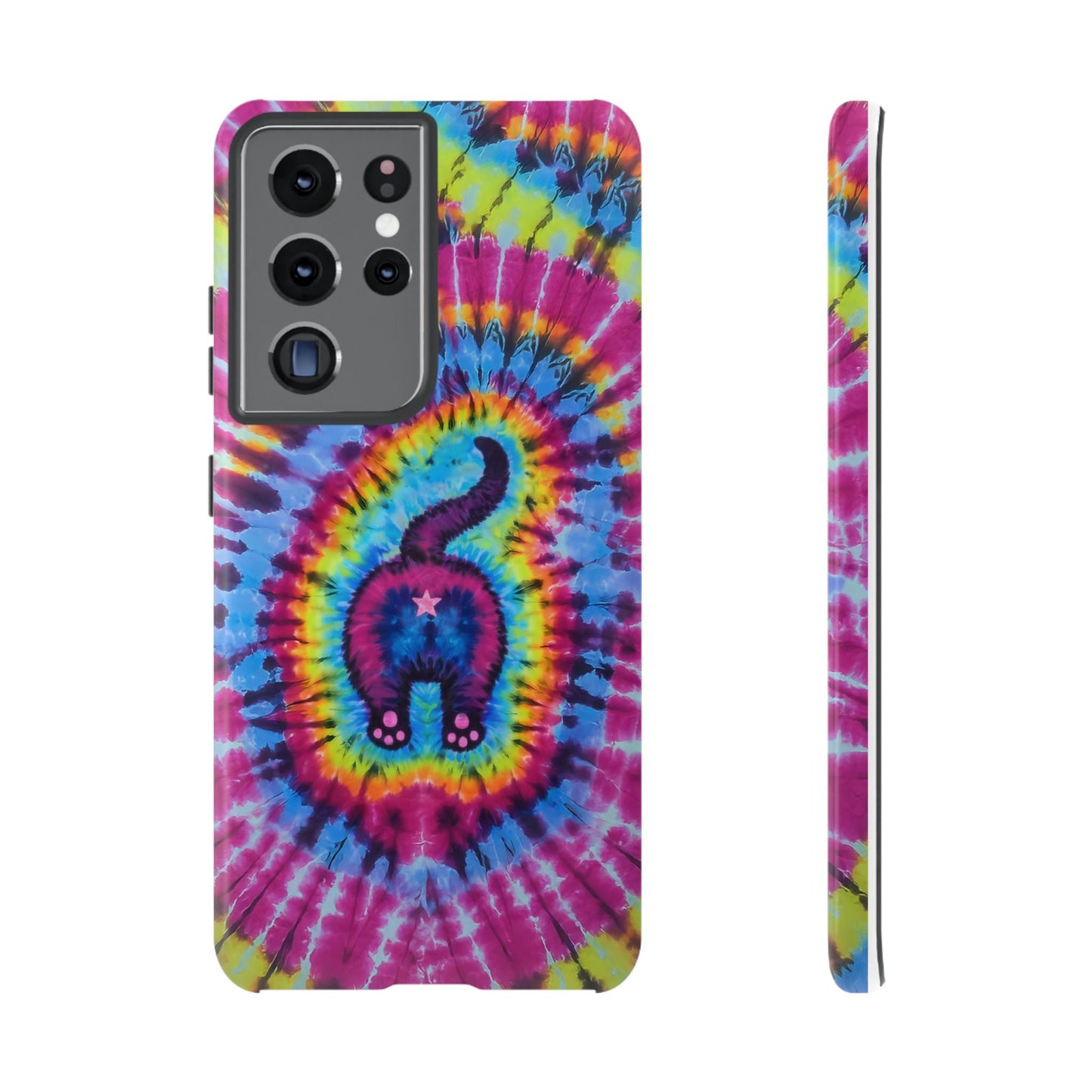 CAT COLORFUL SWIRL PATTERN PHONE CASE - TLTW1404263