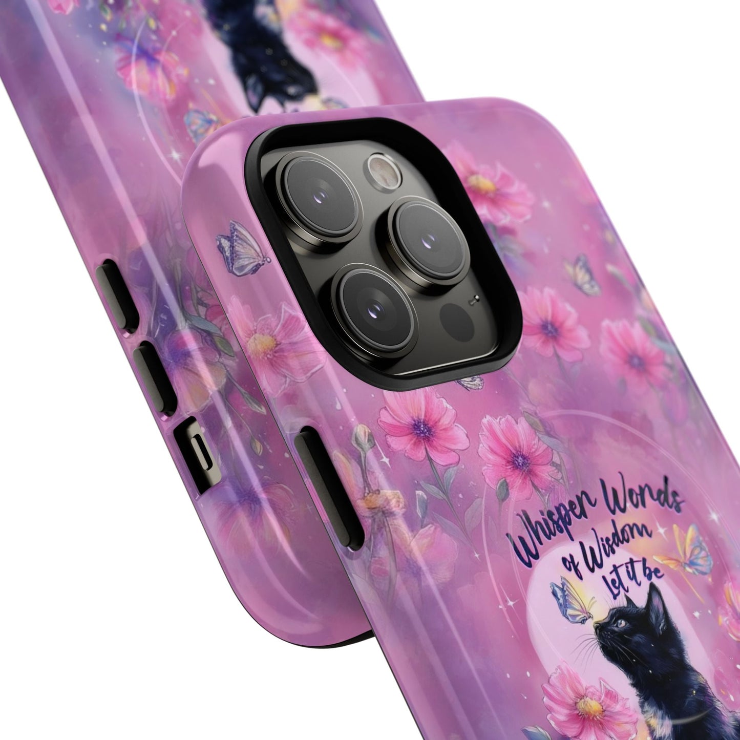 WHISPER WORDS OF WISDOM LET IT BE CAT MAGNETIC PHONE CASE - TLHG2605264