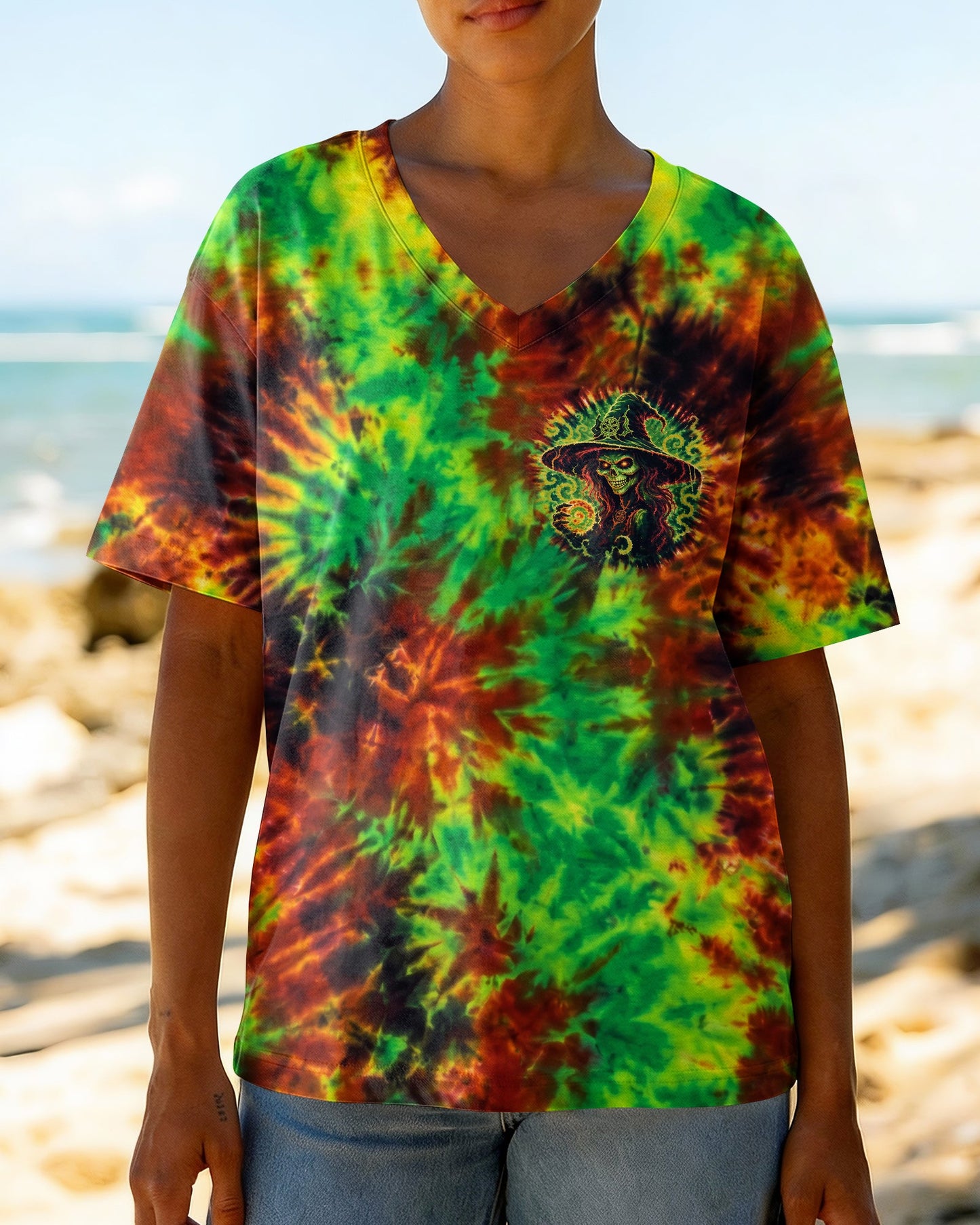 A WEE BIT WICKED HIPPIE WITCH ALL OVER PRINT - RI1307261