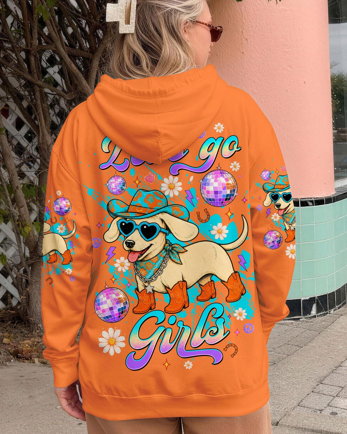 LET'S GO GIRLS DACHSHUND DOG ALL OVER PRINT - TLTW1806265